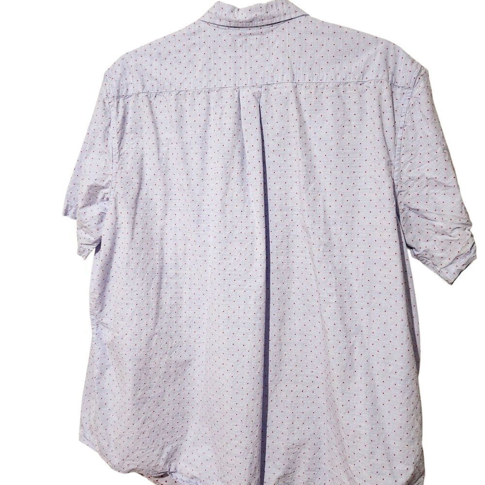 Us Polo assn Mens Shirt Size 2XLT Light Lavender Color With Red Polka Dot - Picture 6 of 10